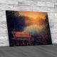 Bench At The Lake Canvas Print Large Picture Wall Art