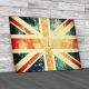 Grungy Union Flag Canvas Print Large Picture Wall Art