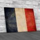 Old French Tricolour Flag Canvas Print Large Picture Wall Art