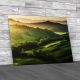 Illuminated Landscape Of Tuscany Italy Canvas Print Large Picture Wall Art
