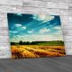 Wheat Field And Clouds Canvas Print Large Picture Wall Art