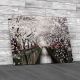 Cherry Blossom Tunnel Over River Canvas Print Large Picture Wall Art