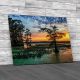 Sunset Over Reelfoot Lake Tennessee Canvas Print Large Picture Wall Art