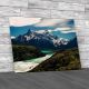 River In Torres Del Paine Canvas Print Large Picture Wall Art