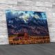 Mormon Barn With Tetons Canvas Print Large Picture Wall Art