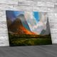 Painting Of Mountain Village Canvas Print Large Picture Wall Art