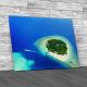 Tropical Island In The Ocean Maldives Canvas Print Large Picture Wall Art