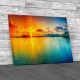 Sunrise Over The Sea Panorama Canvas Print Large Picture Wall Art