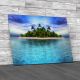 Tropical Island Of Maldives Canvas Print Large Picture Wall Art