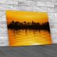 Nile View At Sunset Canvas Print Large Picture Wall Art