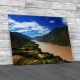 Country View Of Yangtze River China Canvas Print Large Picture Wall Art