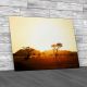 Sunrise On The Savannah Canvas Print Large Picture Wall Art