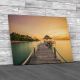 Wooden Pier In Phuket Thailand Canvas Print Large Picture Wall Art