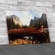El Capitan And Merced River Yosemite National Park Canvas Print Large Picture Wall Art
