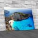 Beach Navagio In Zakynthos Greece Canvas Print Large Picture Wall Art