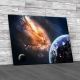 Earth In Space Canvas Print Large Picture Wall Art