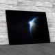 Earth View From Space With Sunrise Canvas Print Large Picture Wall Art