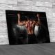 Muscle Athlete Man In Gym Canvas Print Large Picture Wall Art