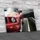 Fast Red Car Canvas Print Large Picture Wall Art