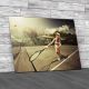 Woman Playing Tennis Canvas Print Large Picture Wall Art