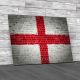 England Flag Brick Wall Canvas Print Large Picture Wall Art