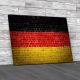 German Flag Brick Wall Canvas Print Large Picture Wall Art