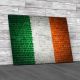 Ireland Flag Brick Wall Canvas Print Large Picture Wall Art