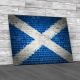 Scottish Flag Brick Wall Canvas Print Large Picture Wall Art