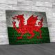 Wales Flag Brick Wall Canvas Print Large Picture Wall Art