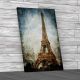 Eiffel Tower Vintage Canvas Print Large Picture Wall Art