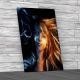Sexy Abstract Woman Dark Canvas Print Large Picture Wall Art