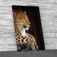 Laying Leopard Portrait Canvas Print Large Picture Wall Art
