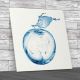 Apple Made Of Water Square Canvas Print Large Picture Wall Art