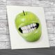 Funny Aple Smiling Square Canvas Print Large Picture Wall Art