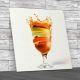 Fruit Cocktail Glass Square Canvas Print Large Picture Wall Art