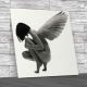 Nude Erotic Angel Square Canvas Print Large Picture Wall Art