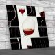 Wine and Drinks Collage Square Canvas Print Large Picture Wall Art