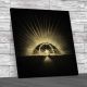Rising Eye Sunset Square Canvas Print Large Picture Wall Art
