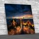 Amazing View To Night Paris Square Canvas Print Large Picture Wall Art
