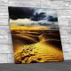Sunset In The Sahara Tunisia Square Canvas Print Large Picture Wall Art
