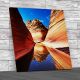 The Wave In Arizona Square Canvas Print Large Picture Wall Art