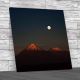 Volcanoes In The Moon Valley Chile Square Canvas Print Large Picture Wall Art