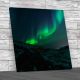 Northlight At Troms+%83 Â© Norway Square Canvas Print Large Picture Wall Art