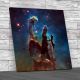 The Pillars Of Creation The Eagle Nebula Square Canvas Print Large Picture Wall Art