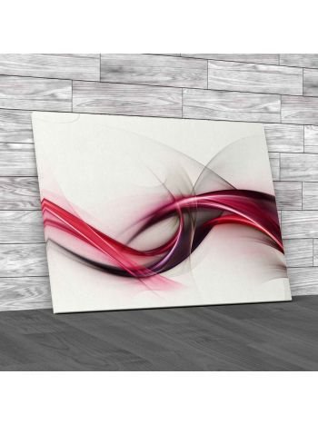 Wave Fractal Design Canvas Print Large Picture Wall Art