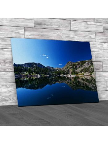 Mountain Reflective Lake Canvas Print Large Picture Wall Art