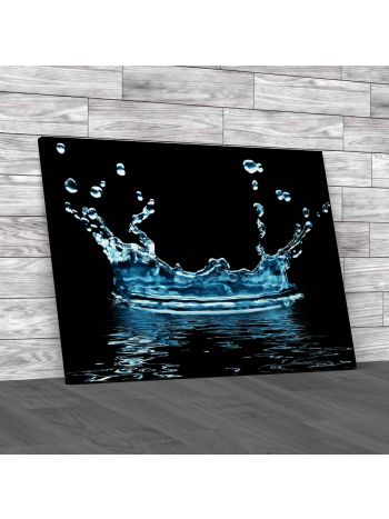 Water Splashing Canvas Print Large Picture Wall Art