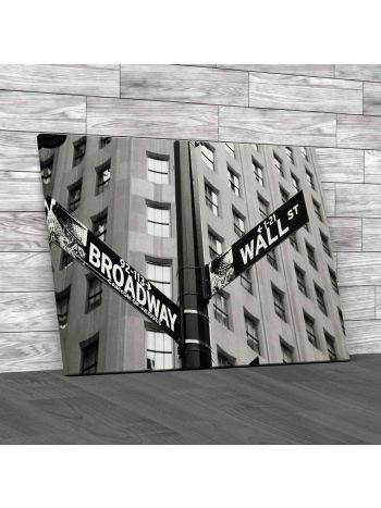 Wall Street Broadway NY Canvas Print Large Picture Wall Art