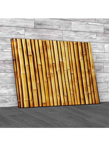 Stunning Bamboo Fencing Canvas Print Large Picture Wall Art