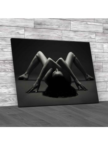 Sexy Nude Woman Lying Canvas Print Large Picture Wall Art